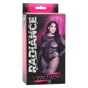 Queen Long Sleeve Body Suit Black CalExotics